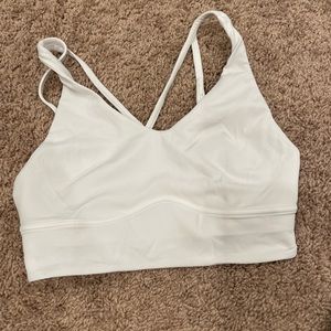 White Lululemon sports bra, size 6